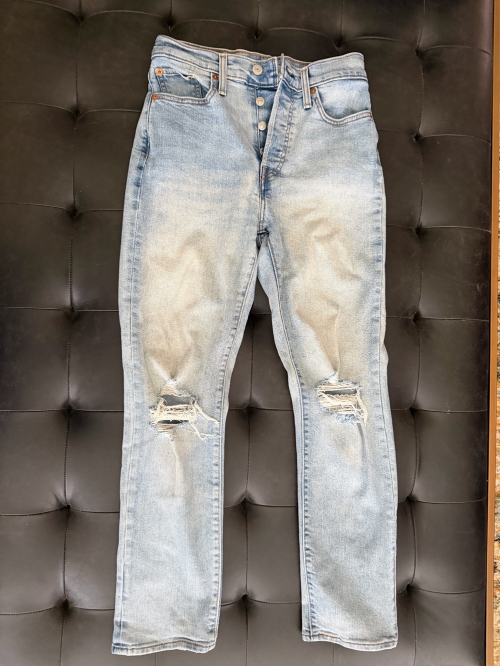 Levi's Light Blue Wedgie Straight Leg Jeans